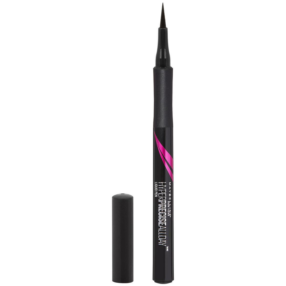 Maybelline New York Лайнер для глаз "Hyper Precise", подводка-фломастер, Черный #1