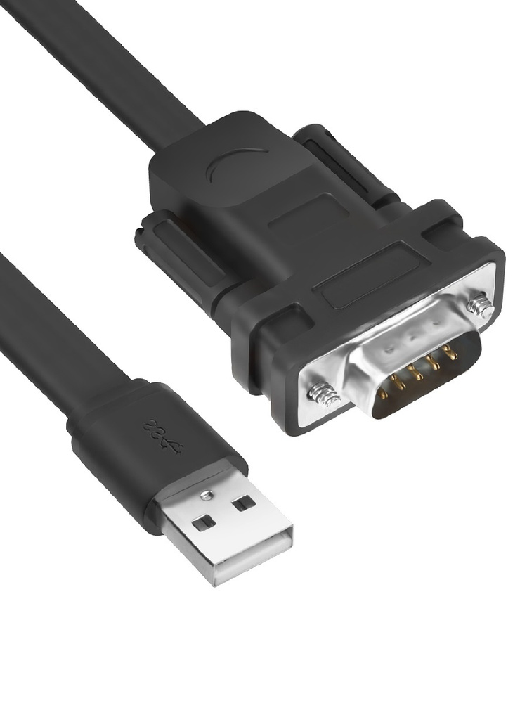 Конвертер-переходник кабель USB 2.0 / COM RS232 50 см для компьютеров, принтеров, касс, ресиверов AM/9M #1