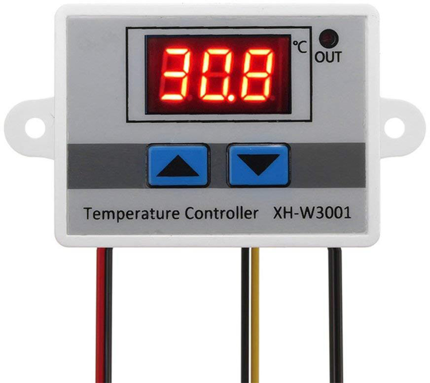 Терморегулятор / термостат ТЕХМЕТР XH-W3001 110V-220V/1500W (Серый)  #1