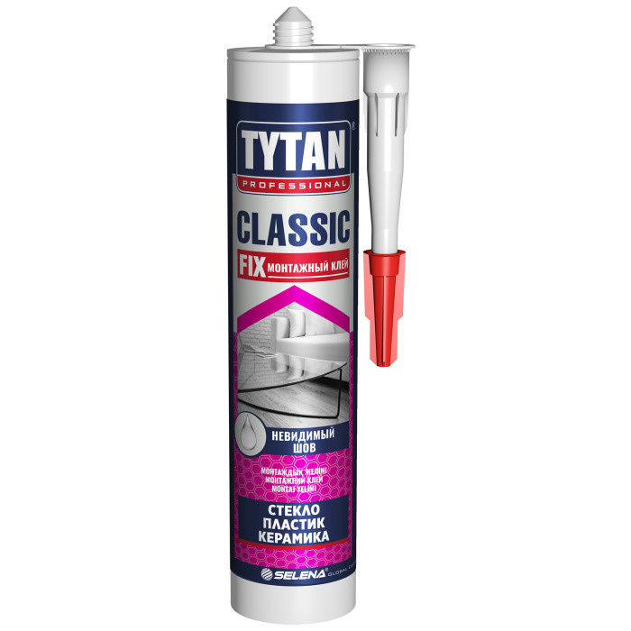 Клей монтажный Tytan Classic Fix, 280 мл, прозрачный #1