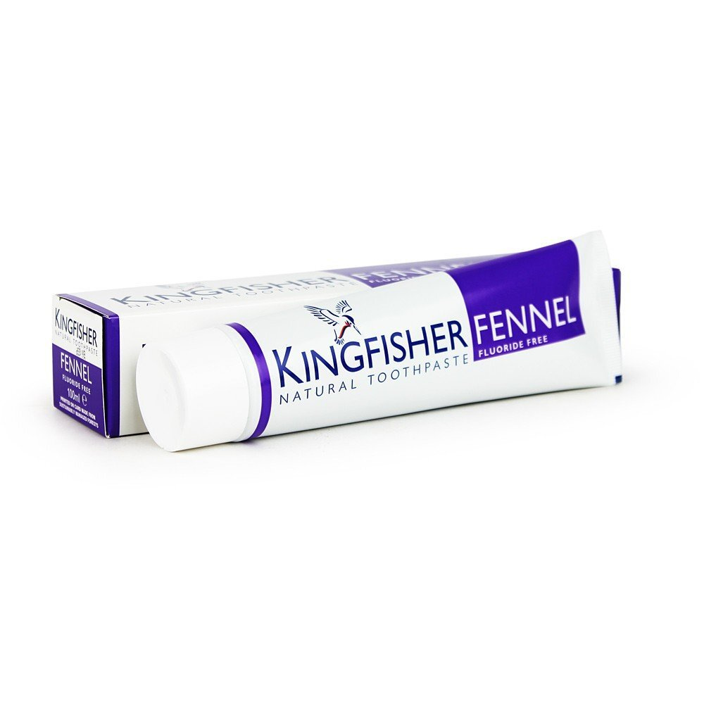 Kingfisher Натуральная зубная паста без фтора Фенхель укрепляющая для чувствительных зубов 100 мл #1
