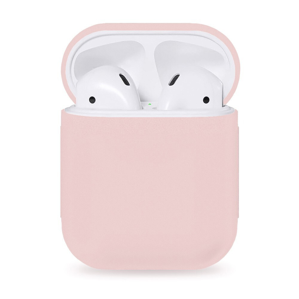 Чехол для наушников AirPods 1/2, розовый #1