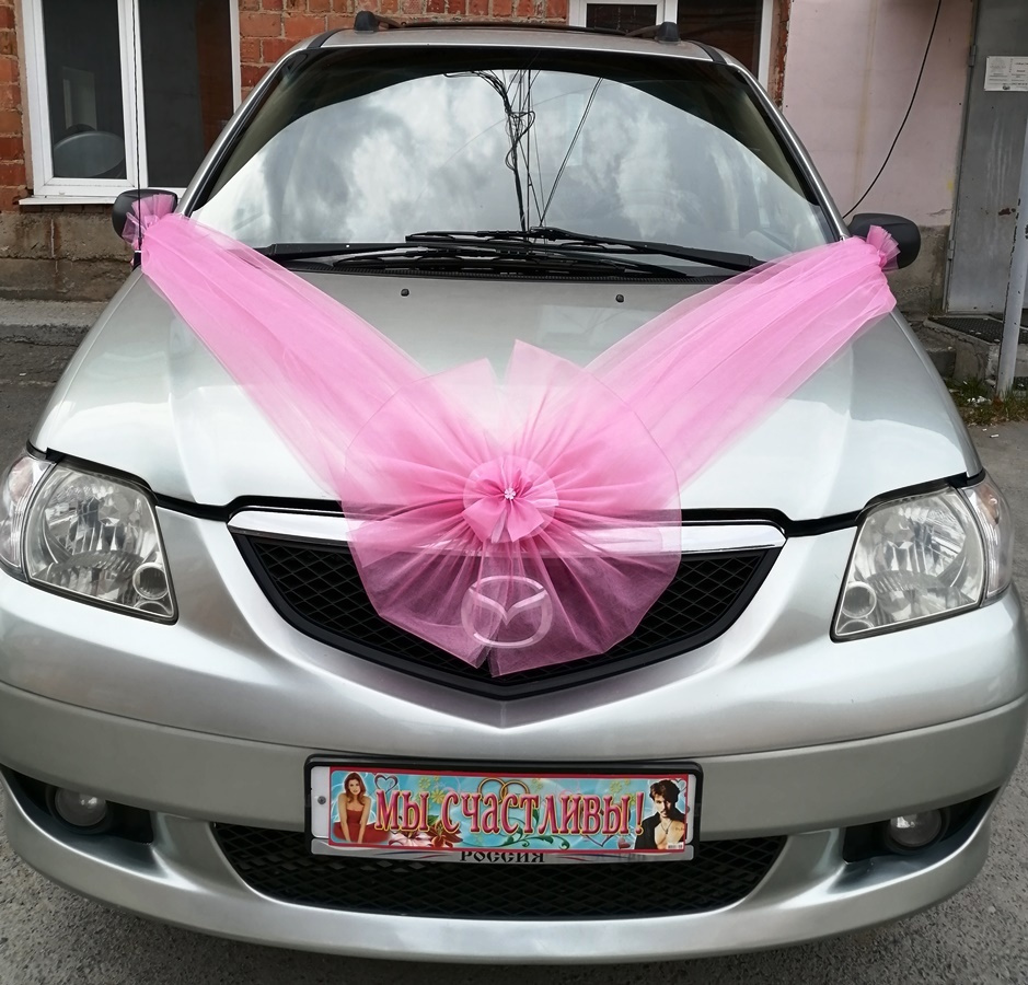 Свадебные украшения на машину | «Свадебный День»