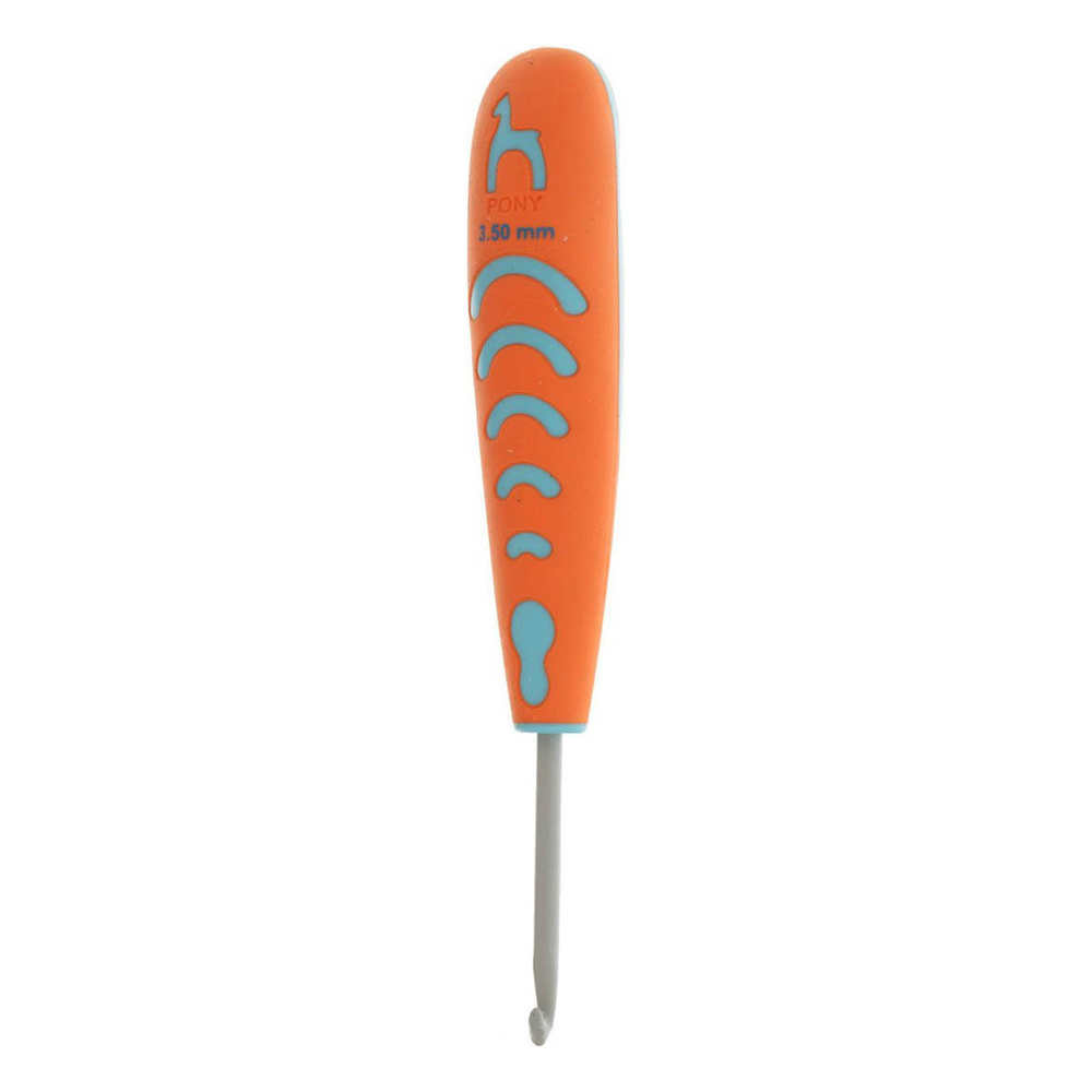 Крючок для вязания PONY с пластиковой ручкой