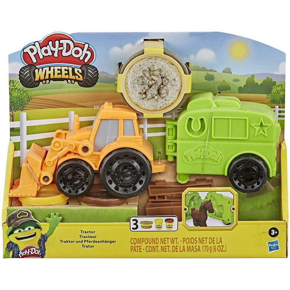Игровой набор с пластилином Hasbro Play-Doh F1012 Фермерский трактор  #1