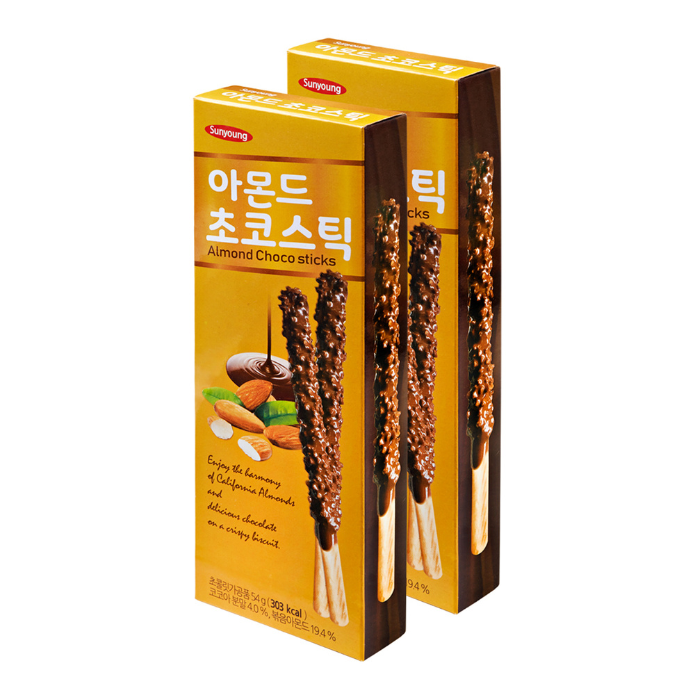 Соломка в шоколаде с миндалем Sunyoung, 54 г х 2 шт #1