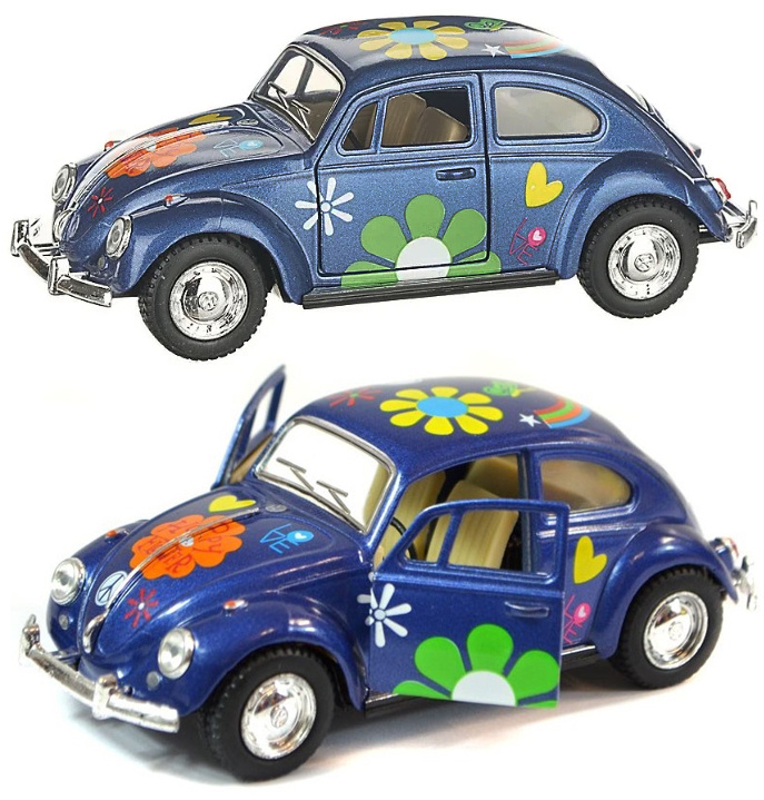 Машинка металлическая Kinsmart 1:32 1967 Volkswagen Classical Beetle (Жук) 5057DFKT инерционная, двери #1