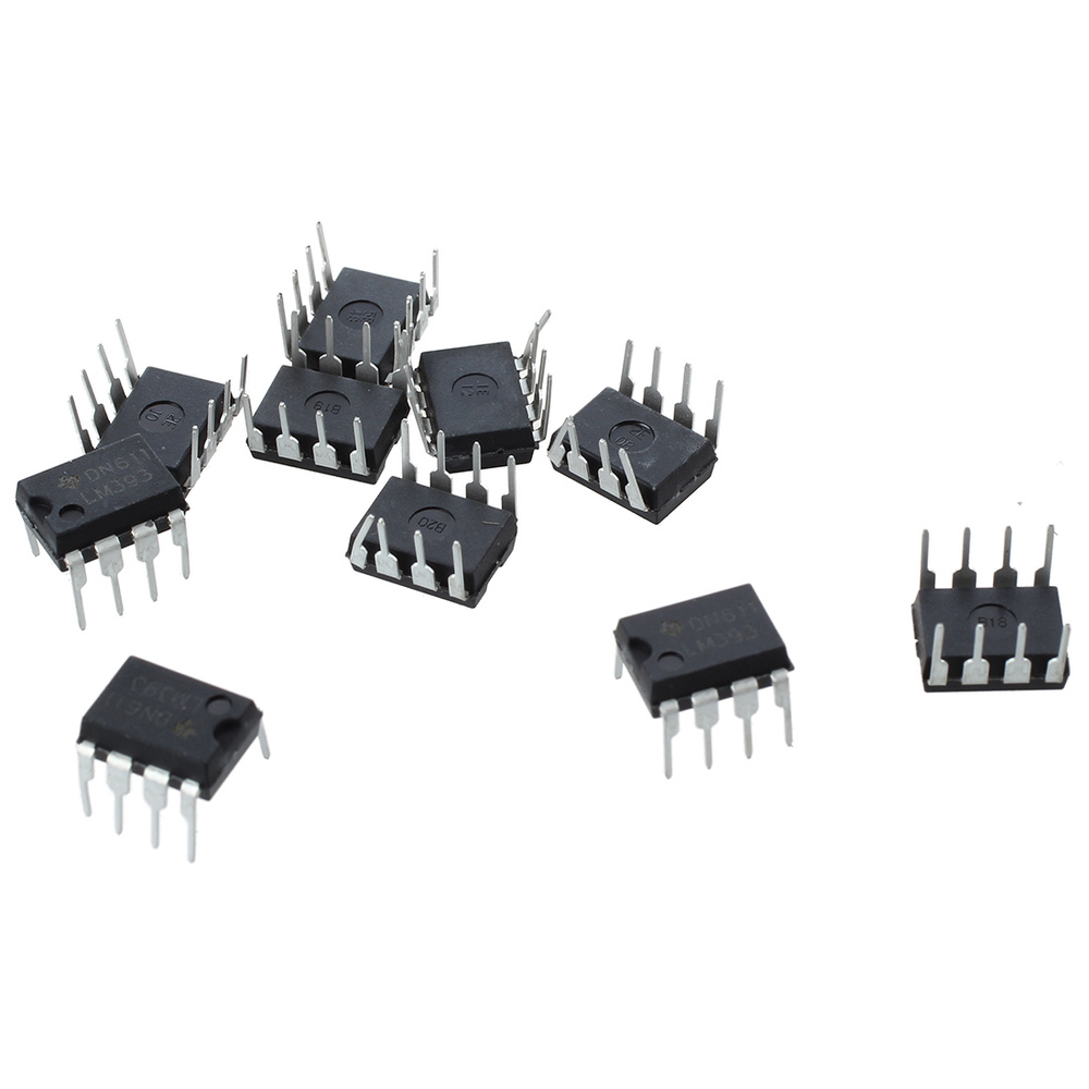 10 шт. LM393N LM393 DIP-8 Компаратор двойного напряжения малой мощности #1