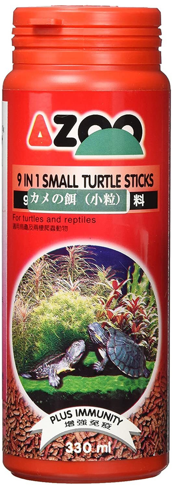 Корм для водных черепах AZOO 9 in 1 Small Turtle Sticks, 330 мл. #1