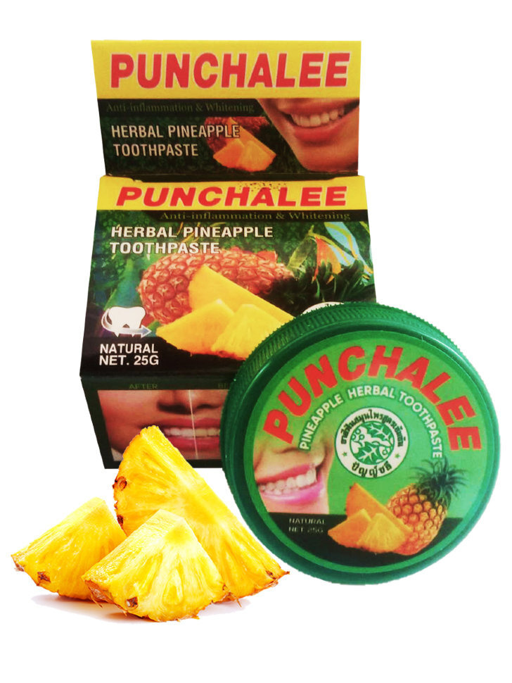 PUNCHALEE PINEAPPLE Herbal Toothpaste (ПАНЧАЛЕ АНАНАС тайская растительная зубная паста), шайба, 25 г. #1