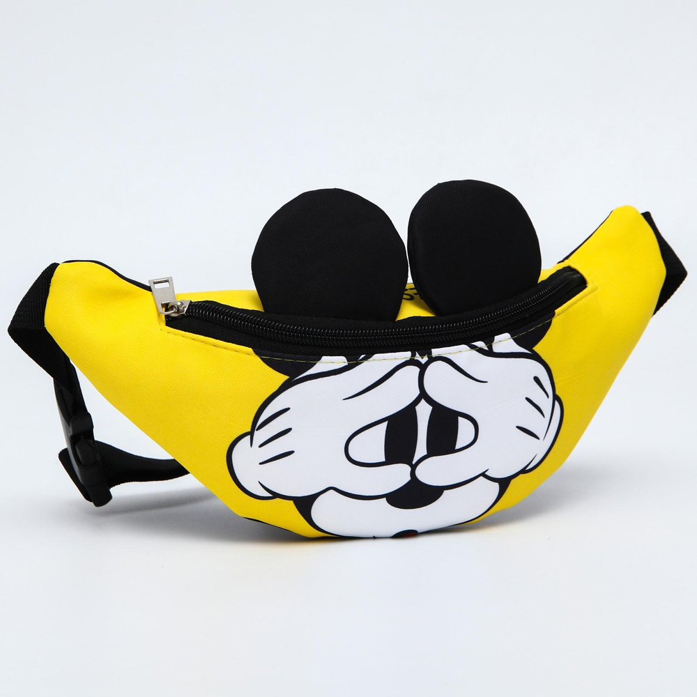 Cумка на пояс Disney Микки Маус и друзья "Mickey Mouse", отдел на молнии, без подклада, размер 31x13х10 #1