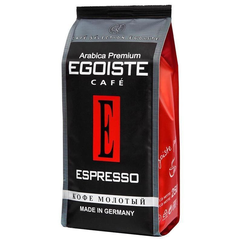 Кофе EGOISTE Espresso молотый, 250 грамм #1