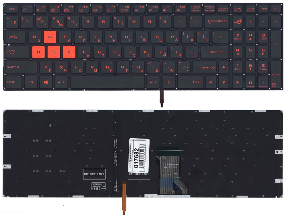 Клавиатура для ноутбука Asus ROG GL702, GL502, GL502VM, GL502VS, GL502VT, GL502VY, GL702VS, GL702V, GL702VT, #1