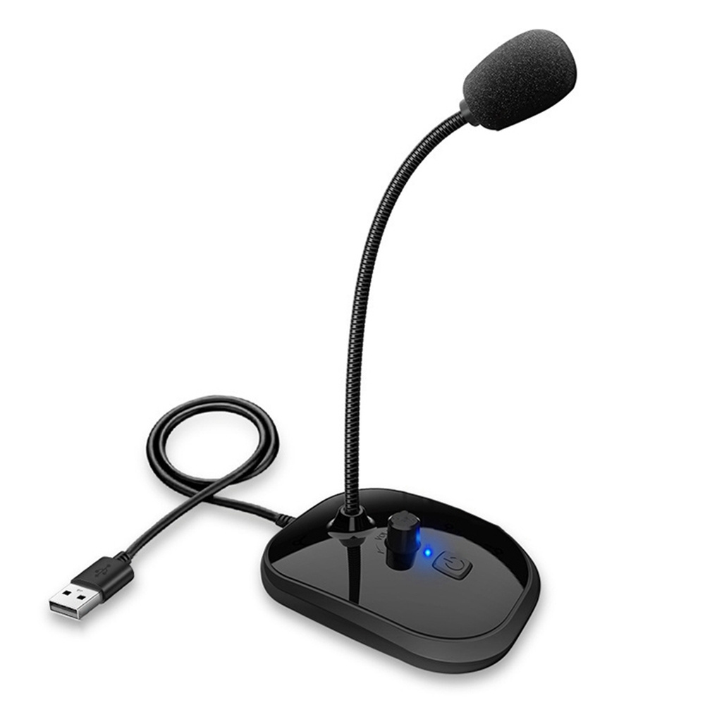 Микрофон для АСМР USB Desktop Microphone Plug and Play LED индикатор ...