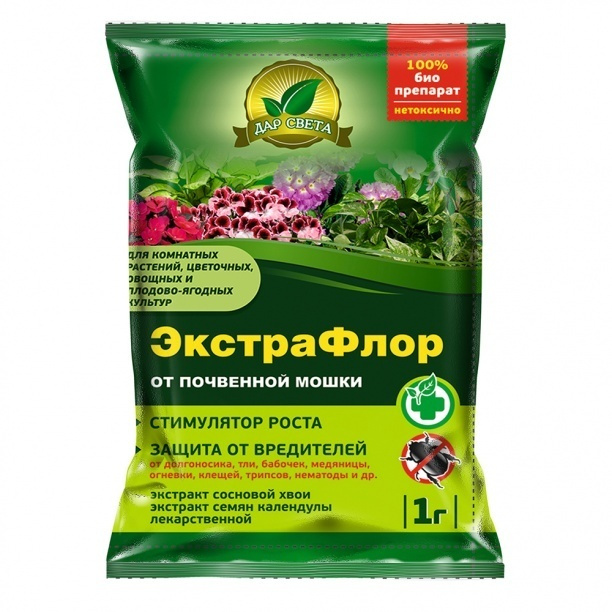 Биопрепарат от почвенной мошки ЭкстраФлор Доктор Грин 1 г - купить с ...