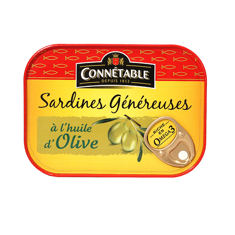 Сардины Connetable Genereuse в оливковом масле 140г (Марокко) #1