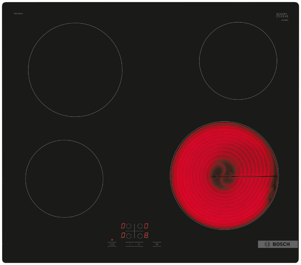 Bosch Электрическая варочная панель PKE611BA2E, черный #1