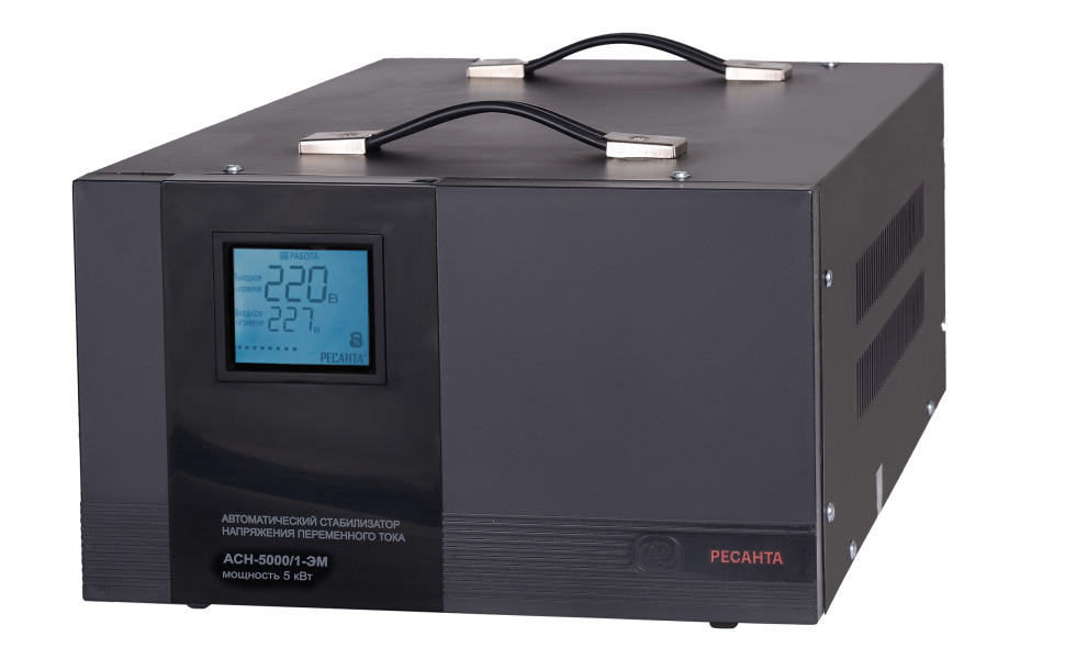 Стабилизатор АСН- 5 000 /1-ЭМ Ресанта купить по низкой цене с доставкой ...
