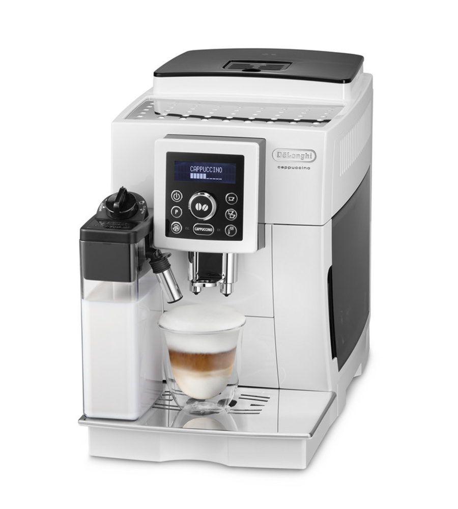 Кофемашина автоматическая зерновая DeLonghi Cappuccino ECAM23.460.W с автоматическим капучинатором, зерновая, #1