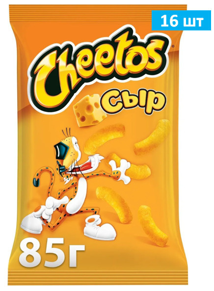 Снеки Cheetos Читос Сыр, кукурузные, 85 г х 16 шт - купить с доставкой ...