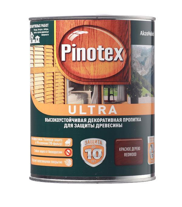 PINOTEX ULTRA/ПИНОТЕКС УЛЬТРА ДЕКОРАТИВНОЕ ТИКСОТРОПНОЕ ДЕРЕВОЗАЩИТНОЕ СРЕДСТВО 2,7 л ЦВЕТ КРАСНОЕ ДЕРЕВО #1