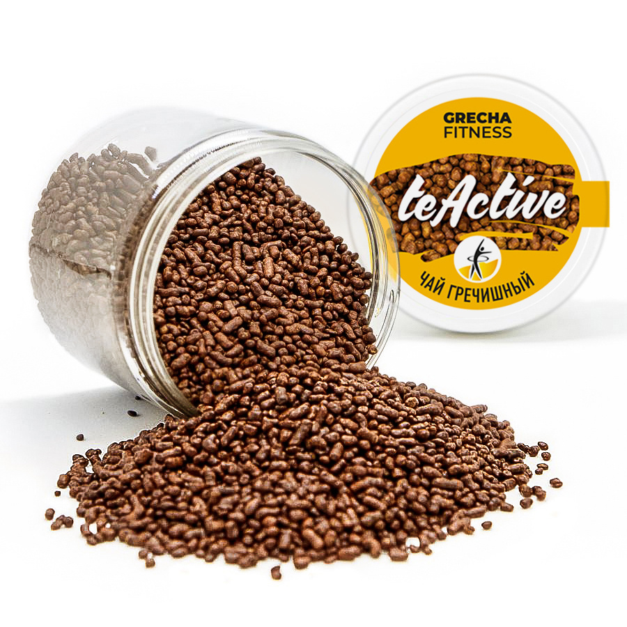 Чай гречишный Tea Active Ку Цяо, натуральный 100 гр Подарочная банка ...
