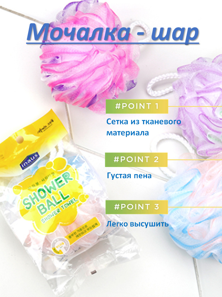 Clean wrap / Мочалка "Шар" #1