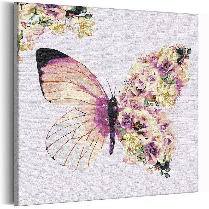 Раскраски бабочка, Раскраска бабочка на цветке Бабочки.