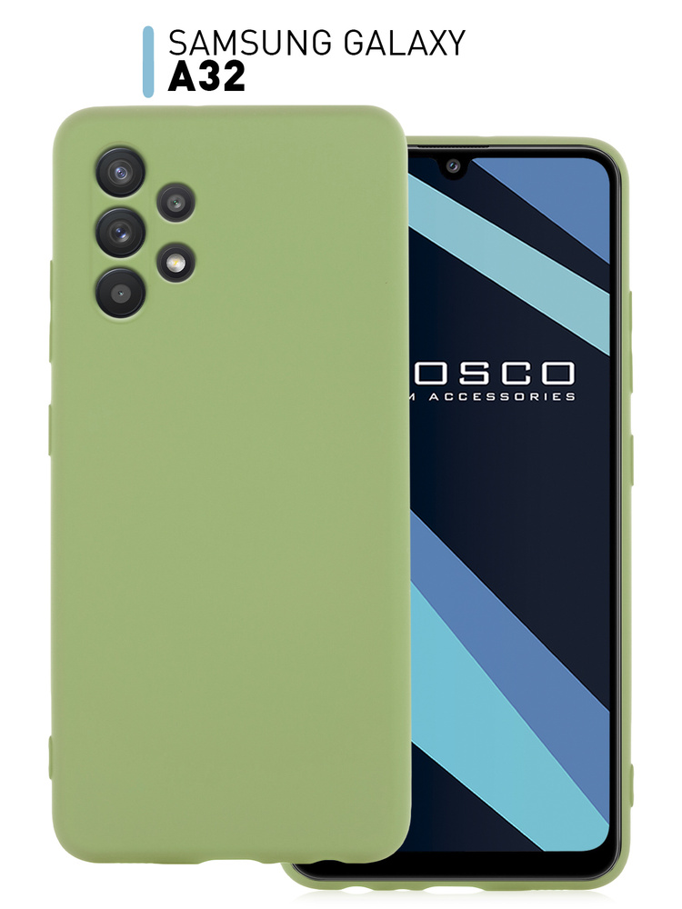 Чехол-накладка ROSCO на Samsung Galaxy A32 (Самсунг Галакси А32), тонкая полимерная из качественного #1