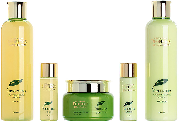 Deoproce Набор косметики для лица уходовый Premium Greentea Total Solution 3 Set #1
