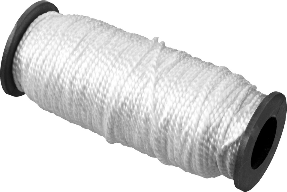 Шнур крученый капроновый СИБИН, диаметр - 2 мм, длина - 50 м (катушка), 70 кгс  #1