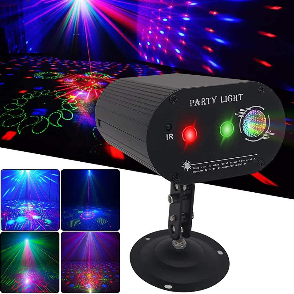 Цветомузыкальный мини лазерный проектор PARTY LIGHT для дискотек - купить с  доставкой по выгодным ценам в интернет-магазине OZON (526034411)