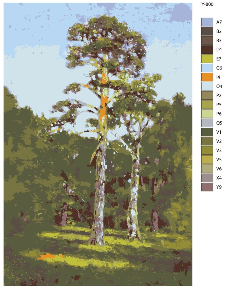Картина по номерам Y-800 