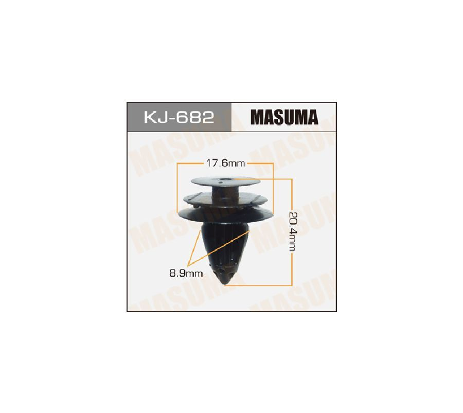 Клипса автомобильная (автокрепеж) KJ-682 (MASUMA)