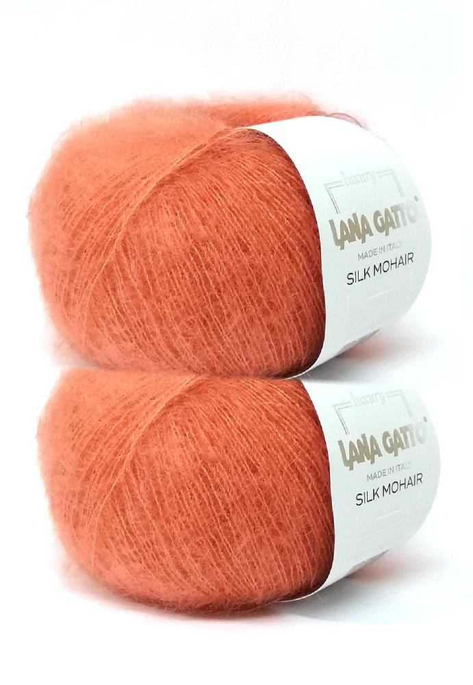 Пряжа Lana Gatto Silk Mohair 2 мотка / Лана Гатто Силк Мохер 25гр/212м Цвет 8392  #1