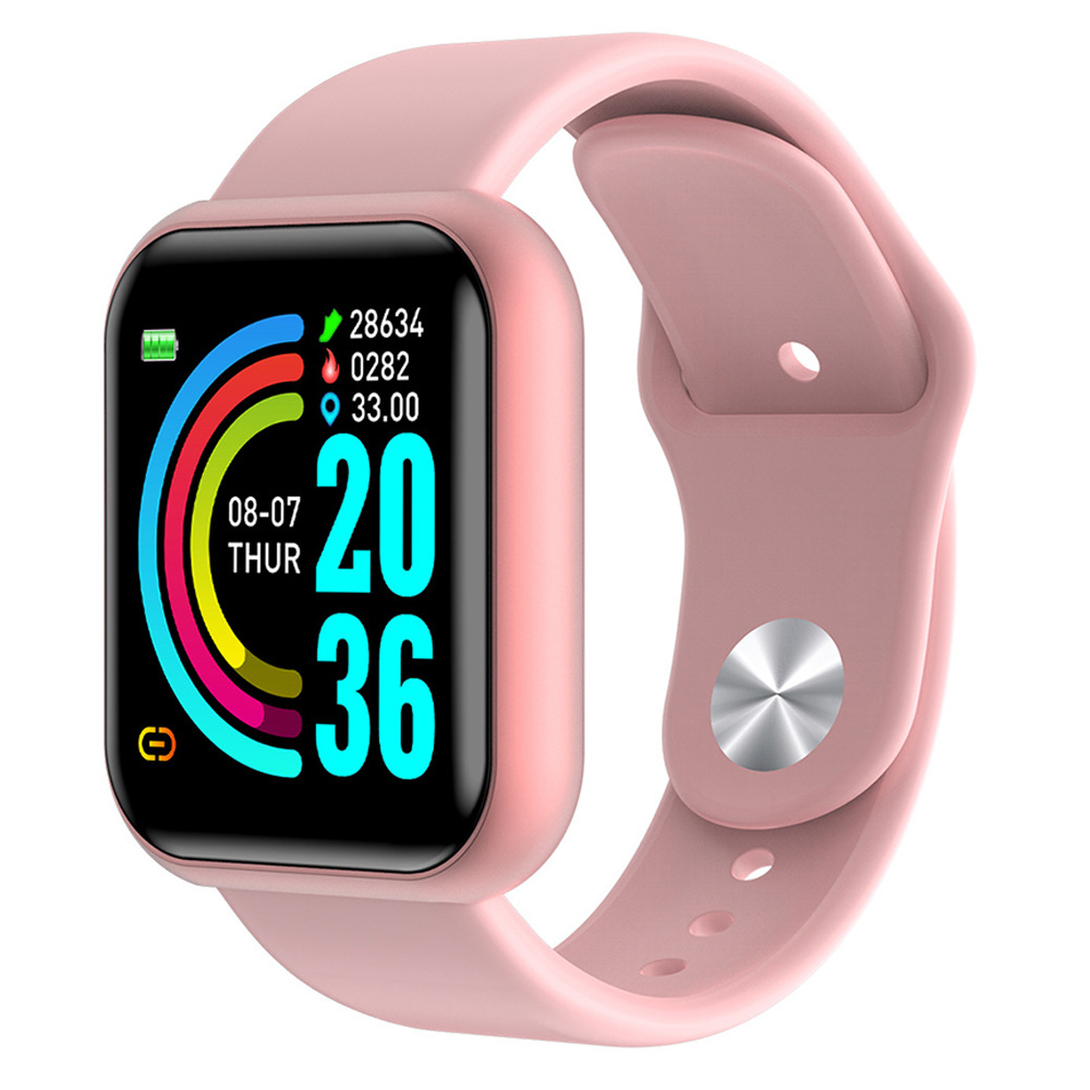 Фитнес-браслет Y68S розовый/смарт часы/умные часы/смарт браслет/фитнес/спортивные часы - купить с доставкой по выгодным ценам в интернет-магазине OZON (551476148)