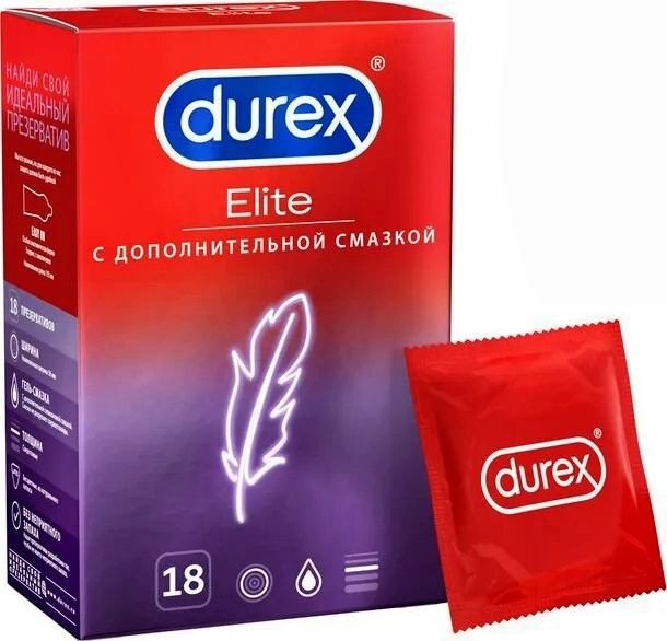 Презервативы Durex Elite с дополнительной смазкой №18 #1