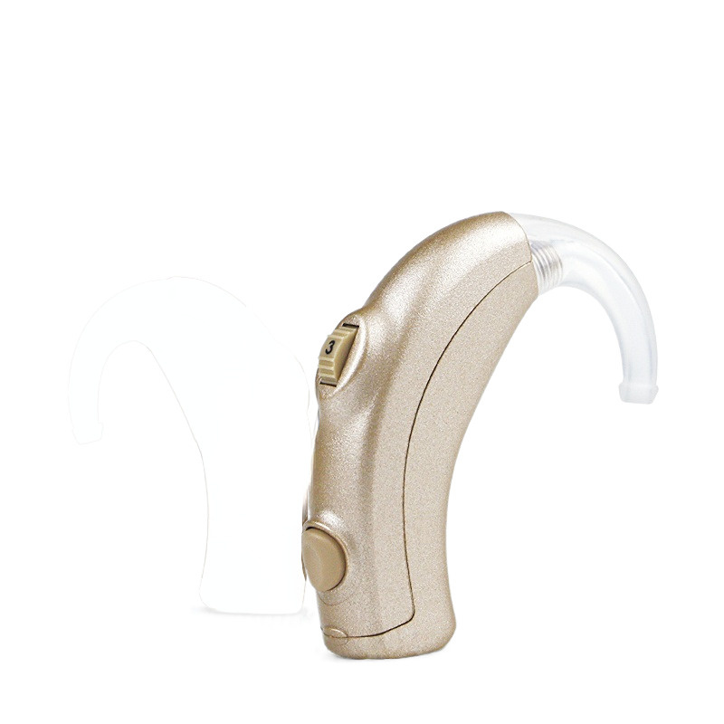 Мощные слуховые аппараты для людей с тяжелыми нарушениями слуха (слева ...