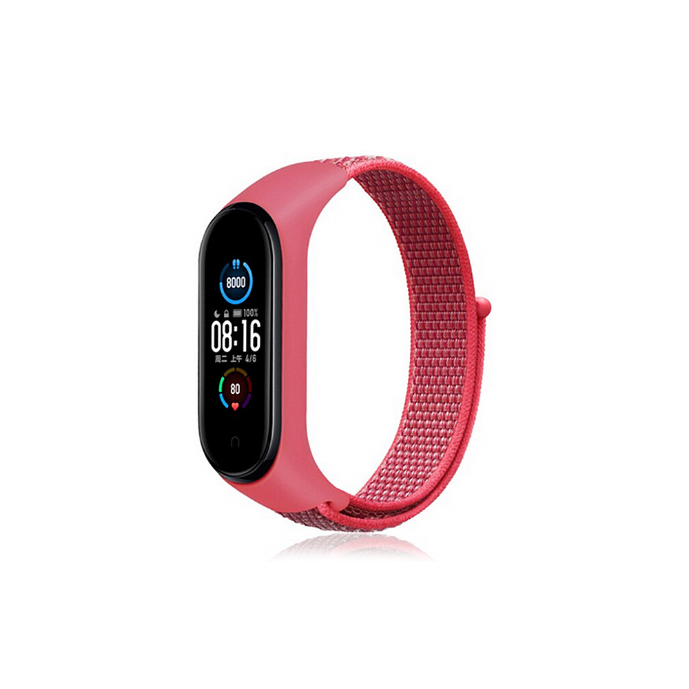 Ремешок DF для Xiaomi Mi Band 3/4/5/6 Pink #1