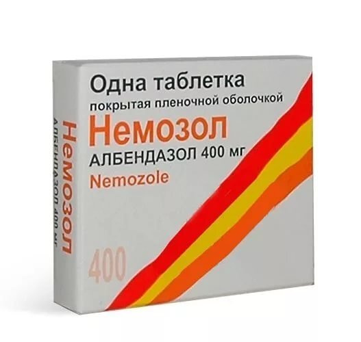 Немозол таблетки, покрытые пленочной оболочкой 400мг #1