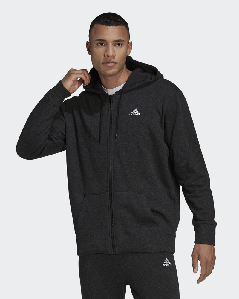 adidas Sportswear Melange Full Zip Hooded Sweatshirt OZON 553171802