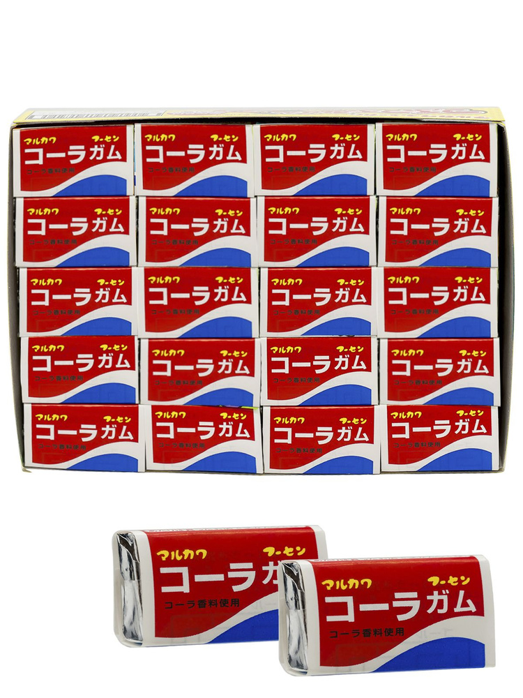 Резинка жевательная Marukawa "Кола", Блок 60 штук по 5.5 г., Япония  #1