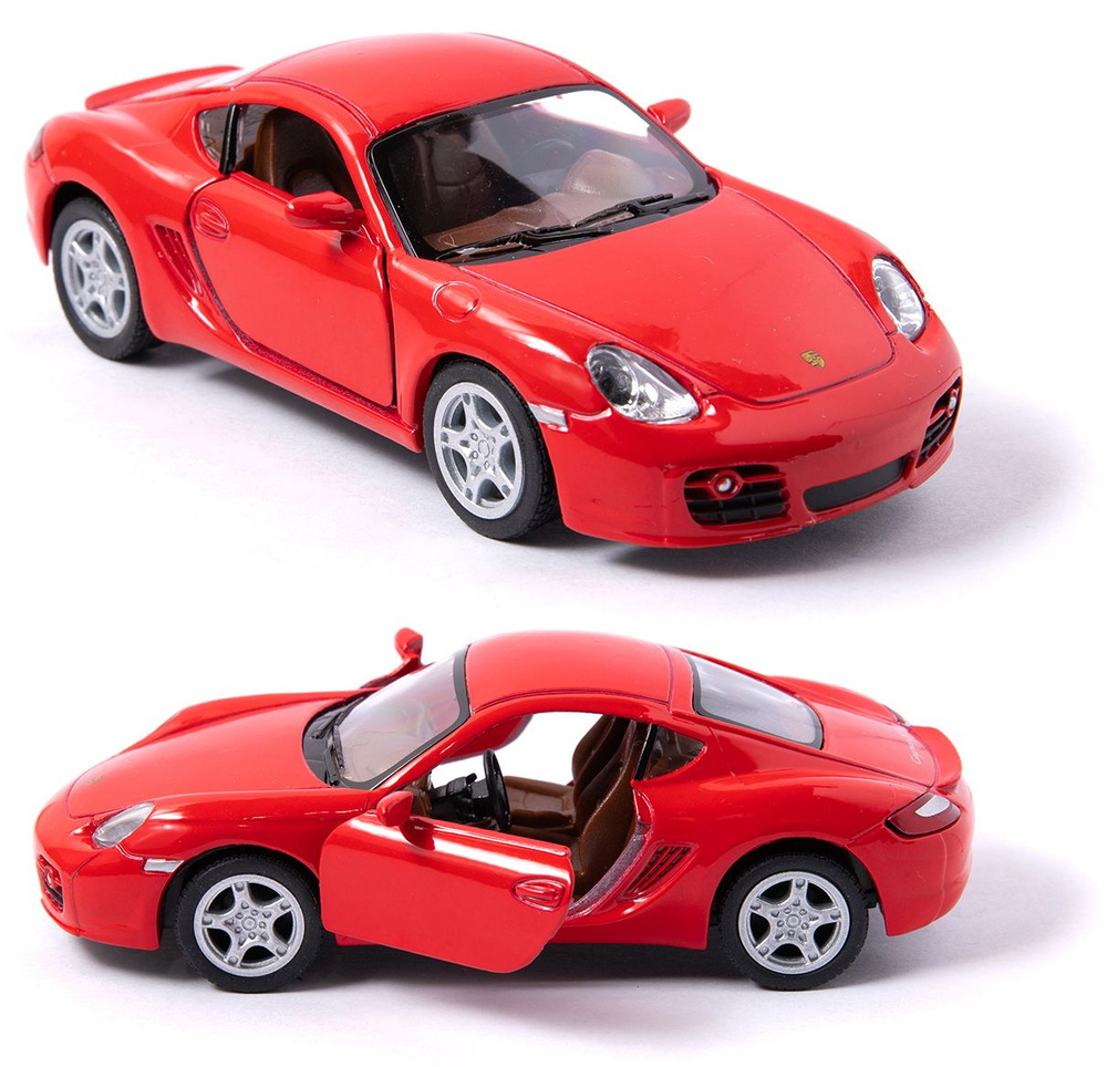 Машинка металлическая Kinsmart 1:34 Porsche Cayman S (Порше Кайман) KT5307D  инерционная, двери открываются / Красный - купить с доставкой по выгодным  ценам в интернет-магазине OZON (640497734)