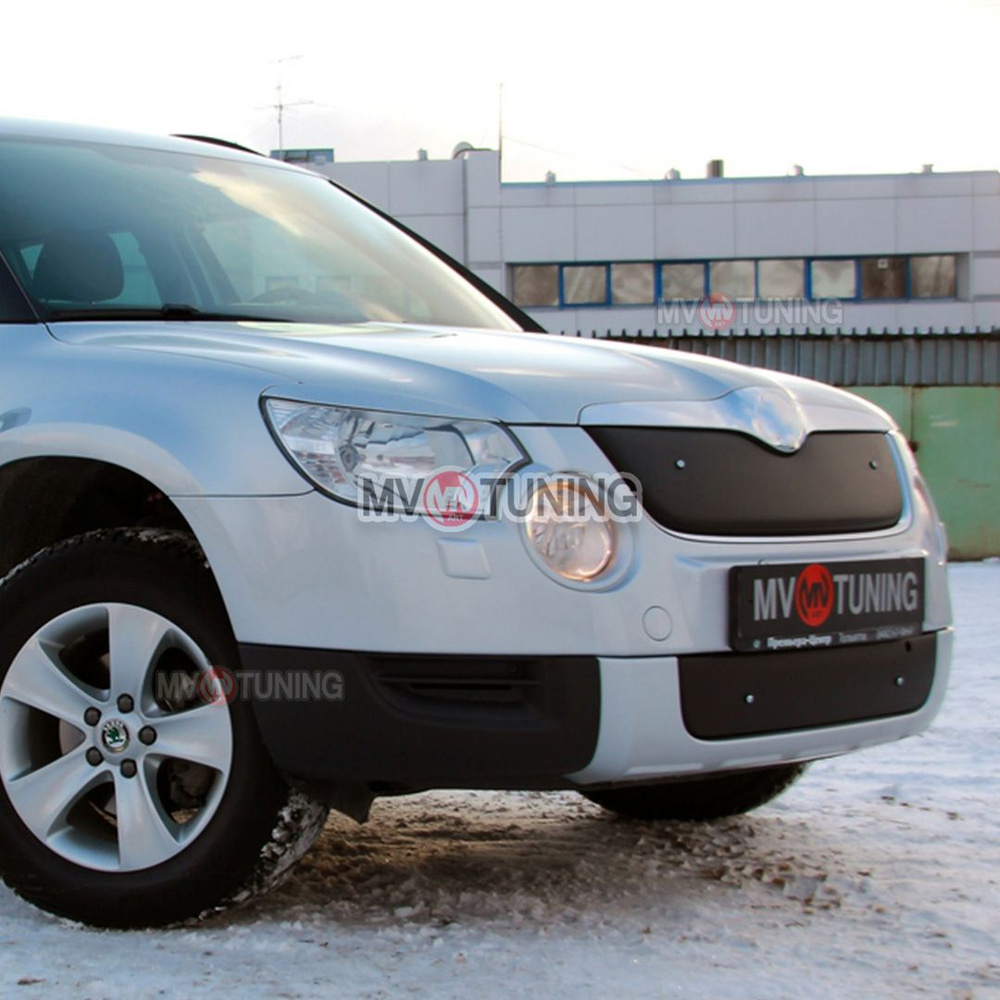 Зимний экран верхний для Skoda Yeti (2009-2013) дорестайлинг (Цвет ...