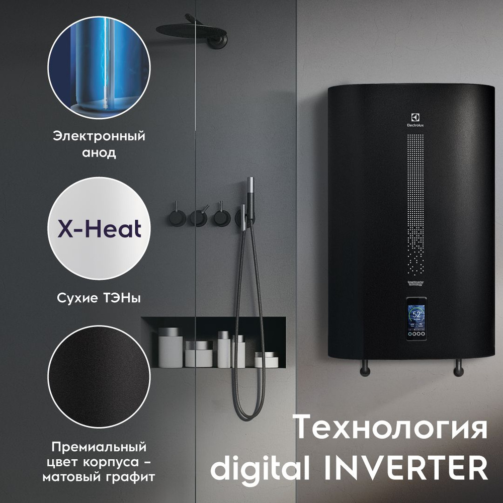 Водонагреватель накопительный Electrolux EWH 80 SmartInverter Grafit #1