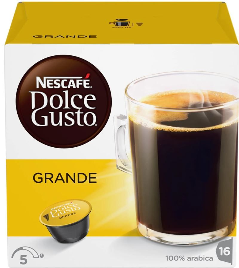 Капсулы для кофемашин Nescafe Dolce Gusto GRANDE (16 капсул) #1