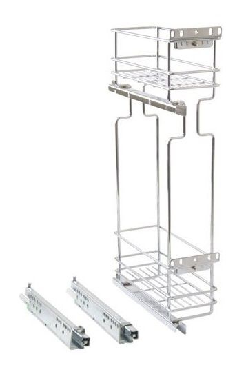 Бутылочница двухуровневая в кухонный ящик шириной 150 мм 100*460*480мм ...