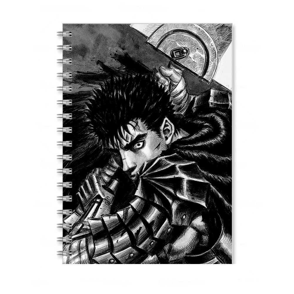 Скетчбук по аниме Берсерк (Berserk, Гац) А5 40 листов - купить с доставкой  по выгодным ценам в интернет-магазине OZON (754376201)