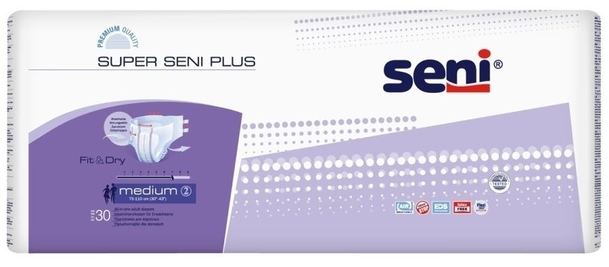 Seni Super Plus, подгузники для взрослых (M), 30 шт. - купить с ...