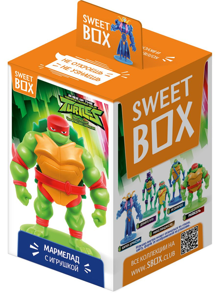 Sweet Box Конфитрейд СВИТБОКС ЧЕРЕПАШКИ-НИНДЗЯ Мармелад с игрушкой, 10г  #1